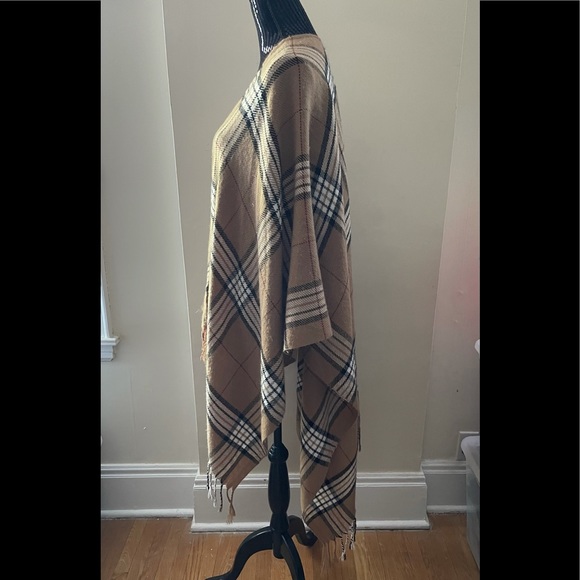 Plaid Tassel Shawl Wrap O/S - Picture 3 of 8